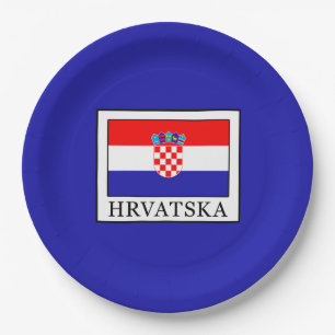 Hrvatska Paper Plate