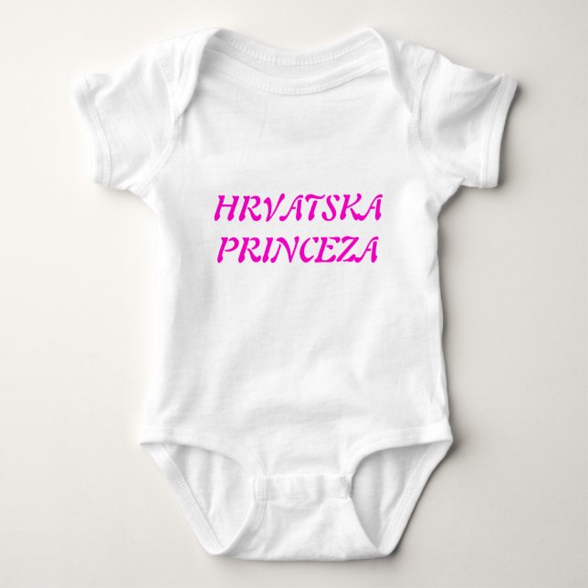 HRVATSKA PRINCEZA BABY BODYSUIT (Front)