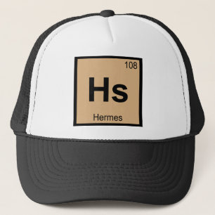 Hs - Hermes God Chemistry Periodic Table Symbol Trucker Hat