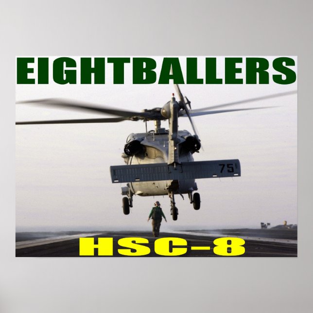 HSC-8 Eightballers Poster (Front)