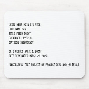 Hsin files mouse pad