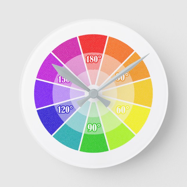 hsl colour wheel round clock (Front)