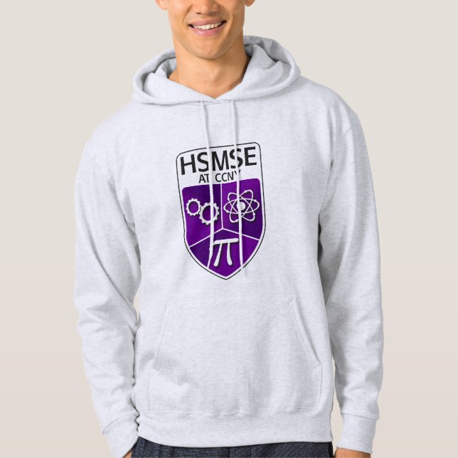 HSMSE Pull-over Hoodie in Ash Grey (Front)