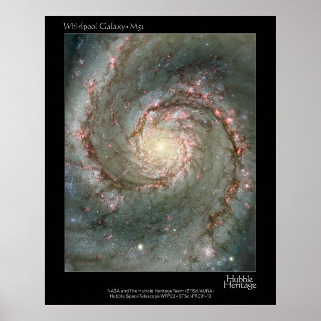 HST Whirlpool Galaxy M51 Poster (Front)