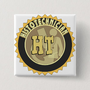 HT BADGE HISTOTECHNICIAN HISTOLOGY TECH LOGO