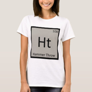Ht - Hammer Throw Track and Field Chemistry Symbol T-Shirt