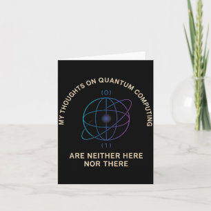 Ht Stem Gift For Teacher Professor Student Quantum Card