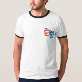 HTML5 CSS3 Logos (small front large back) T-Shirt