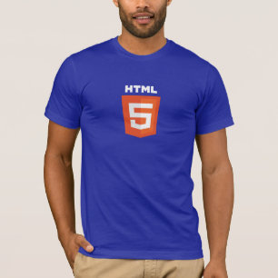 HTML5 dark blue T-Shirt