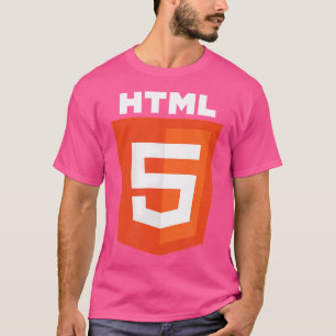 Html5 Html Logo Web Programmer Nerd Funny Computer T-Shirt
