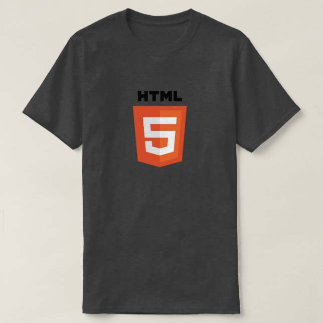 HTML5 Logo T-shirt (Design Front)