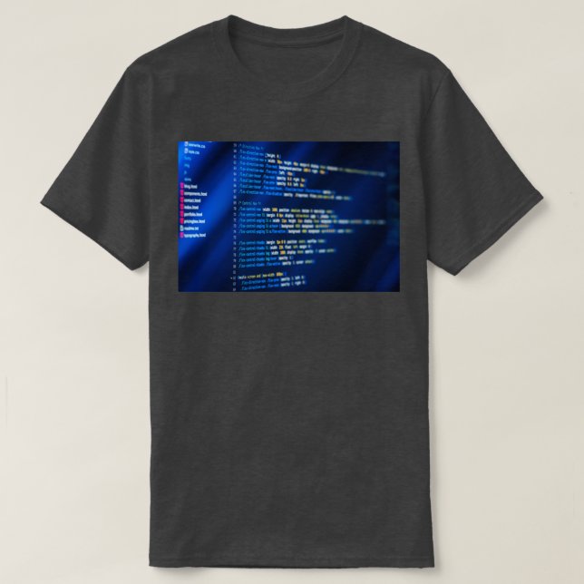 HTML and CSS code developing T-Shirt (Design Front)