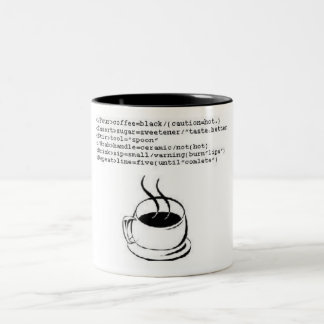 Html coffee Two-Tone coffee mug