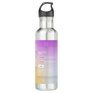 HTML CSS Colourful Login Screen 710 Ml Water Bottle