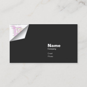 HTML Curl - Indestructible Business Card