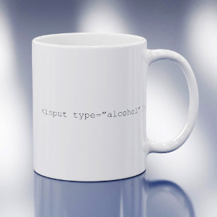 HTML Input Alcohol Coffee Mug