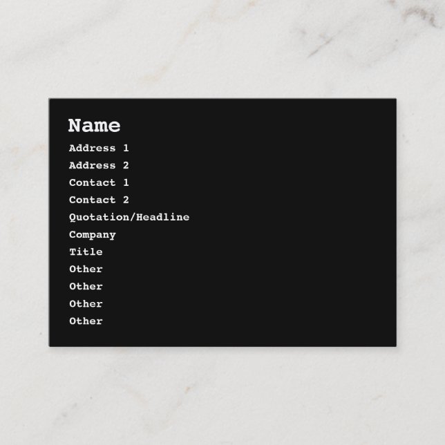 http://ster / html code business card (Front)