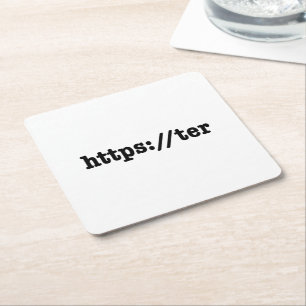 https://ter / html code square paper coaster