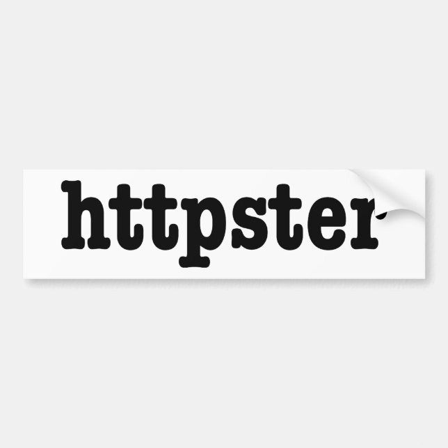 httpster bumper sticker (Front)