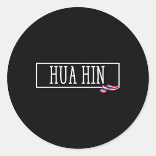 Hua Hin Thailand Souvenir Siam Prathet Thai Women  Classic Round Sticker
