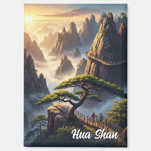 Hua Shan Mountain China  Magnet