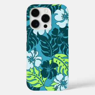 Huakini Bay Hawaiian Hibiscus Floral Teal iPhone 16 Pro Case