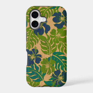 Huakini Bay Hawaiian Hibiscus Vintage Faux Wood
