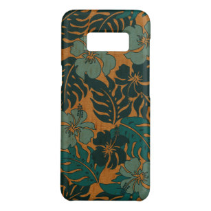 Huakini Bay Hawaiian Hibiscus Vintage Faux Wood Case-Mate Samsung Galaxy S8 Case