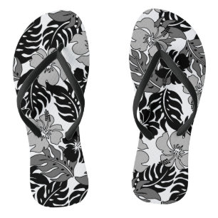 Huakini Bay Hawaiian Hibiscus Vintage Floral Jandals