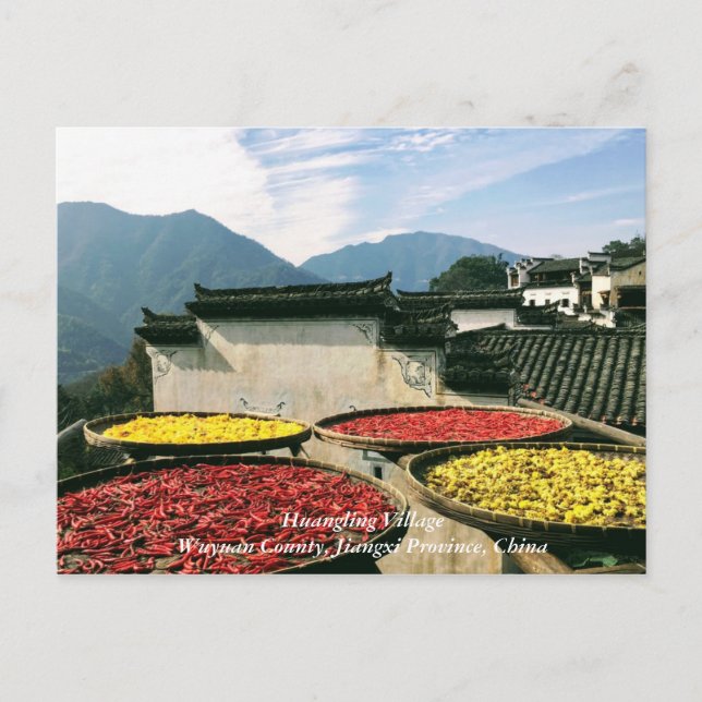 Huangling Village, Wuyuan County, Jiangxi, China Postcard (Front)