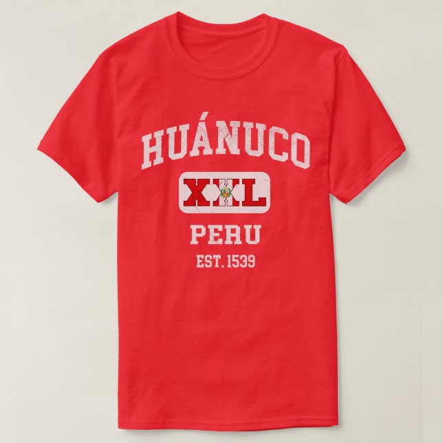 Huanuco Peru XXL Athletic design 1 T-Shirt (Design Front)