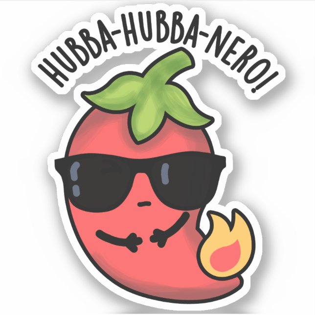 Hubba-hubba-nero Funny Habanero Pun  (Front)