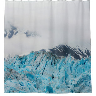 Hubbard glacier from a ship in Alaska Shower Curtain