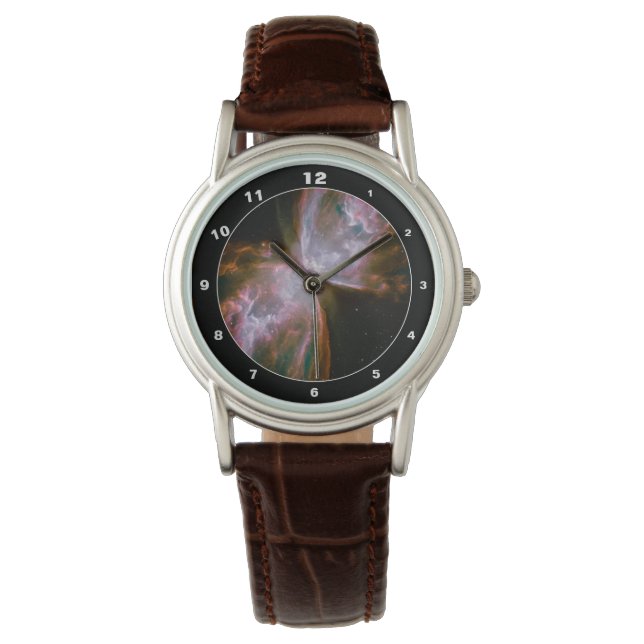 Hubble & Butterfly Nebula - Outer Space (Watch) Watch (Front)