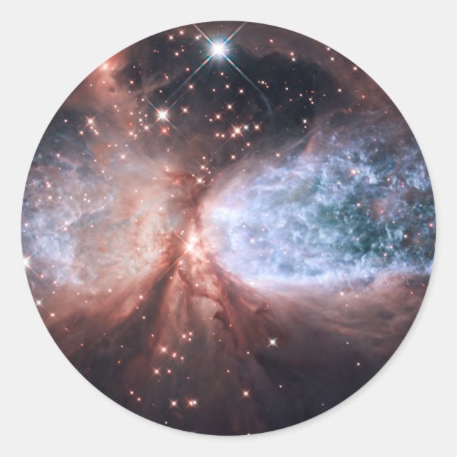 Hubble Snow Angel Classic Round Sticker (Front)