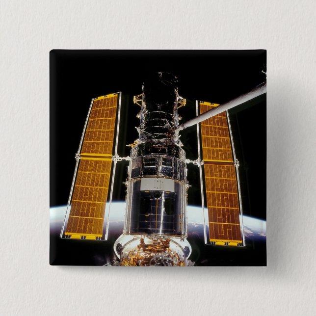 Hubble Space Telescope 15 Cm Square Badge (Front)