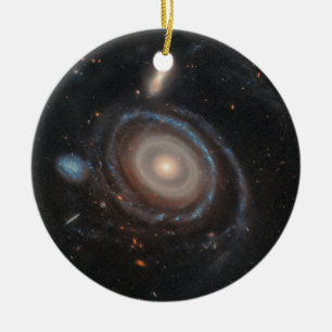 Hubble Space Telescope Bullseye Galaxy Ceramic Tree Decoration