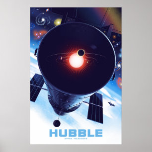 Hubble Space Telescope Poster. Poster