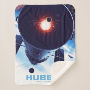 Hubble Space Telescope Poster. Sherpa Blanket