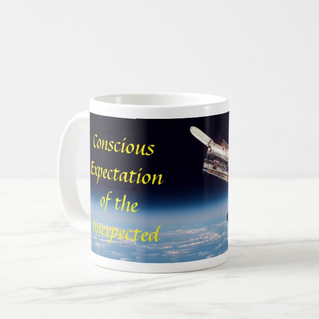 Hubble Space Telescope with orignal motto Mug (Front Left)