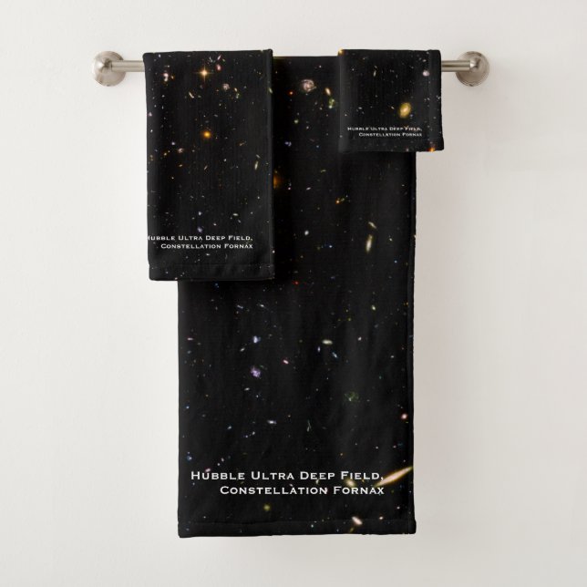 Hubble Telescope Ultra Deep Field Galaxies Photo Bath Towel Set (Insitu)