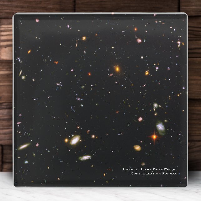 Hubble Telescope Ultra Deep Field Galaxies Photo Glass Coaster (Creator Uploaded)