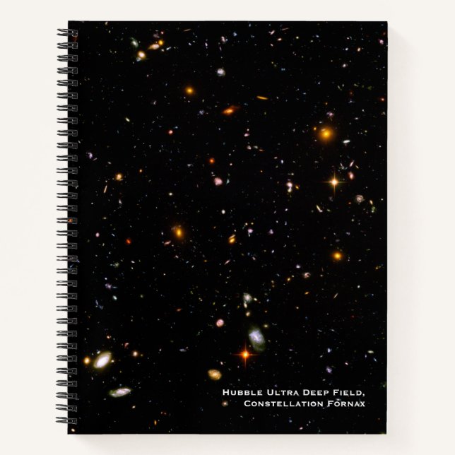 Hubble Telescope Ultra Deep Field Galaxies Photo Notebook (Front)