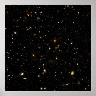 Hubble Ultra Deep Field Image Constellation Fornax Poster