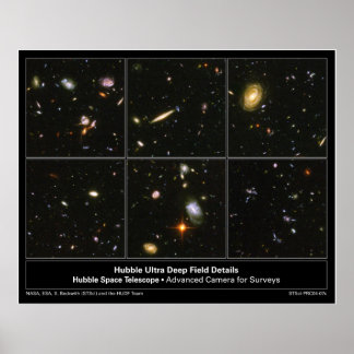 HubbleUltraDeepFieldDetails-2004-07c Poster