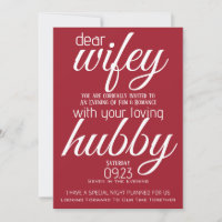 Hubby Asks Wifey Out