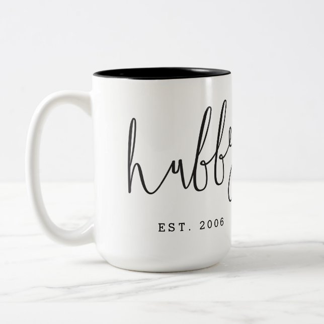 "Hubby" Couple Mug | Anniversary | Wedding (Left)
