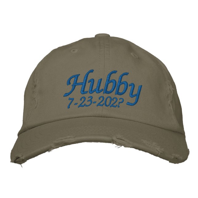 Hubby Embroidered Hat (Front)