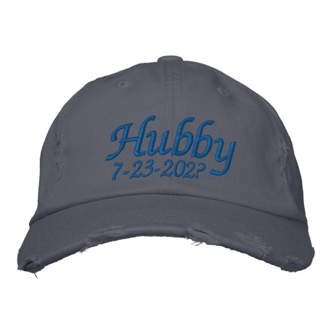 Hubby Embroidered Hat (Front)