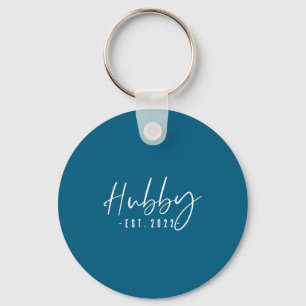 Hubby Est 2022 Married Honeymoon Wedding Season Key Ring
